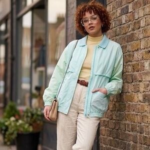 Nordstrom Soft Aesthetic Windbreaker 80s Jacket